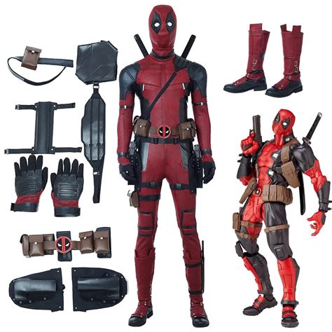 Flash Deadpool Cosplay Costume Wade Winston Wilson Bodysuit Deluxe Leather Outfits Halloween