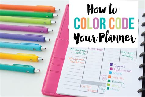 How To Color Code Your Planner I Heart Planners