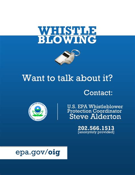 Include contact numbers in your wallet list so you have the information you need to cancel or reissue your. Whistleblower Protection | EPA's Office of Inspector ...