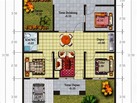 Manfaat yang dapat kalian peroleh dengan desain rumah dan denah rumah ini adalah anda akan enak merapikan hunian dan denah rumah kalian dengan enak. Sketsa Rumah Sederhana Dengan 3 Kamar Tidur