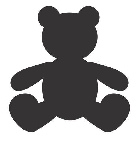Download High Quality Teddy Bear Clipart Silhouette Transparent Png