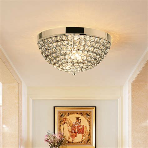 The fascinating digital photography below, is part of most elegant hallway light fixtures editorial which is arranged within metal light fixtures, light fixtures decor, and published at june 15th, 2016 09:56:28 am by. Gymax Crystal Light Fixture 3 Lights Flush Mount Ceiling ...