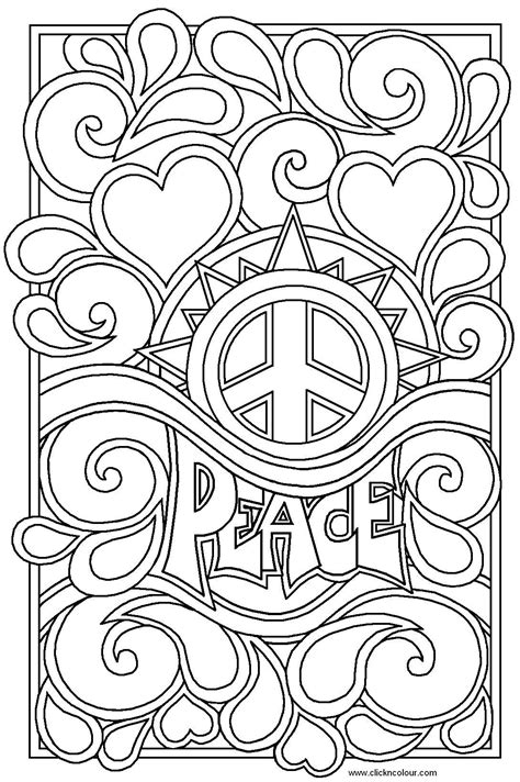 Printable Peace Love And Happiness Coloring Pages Coloring Home