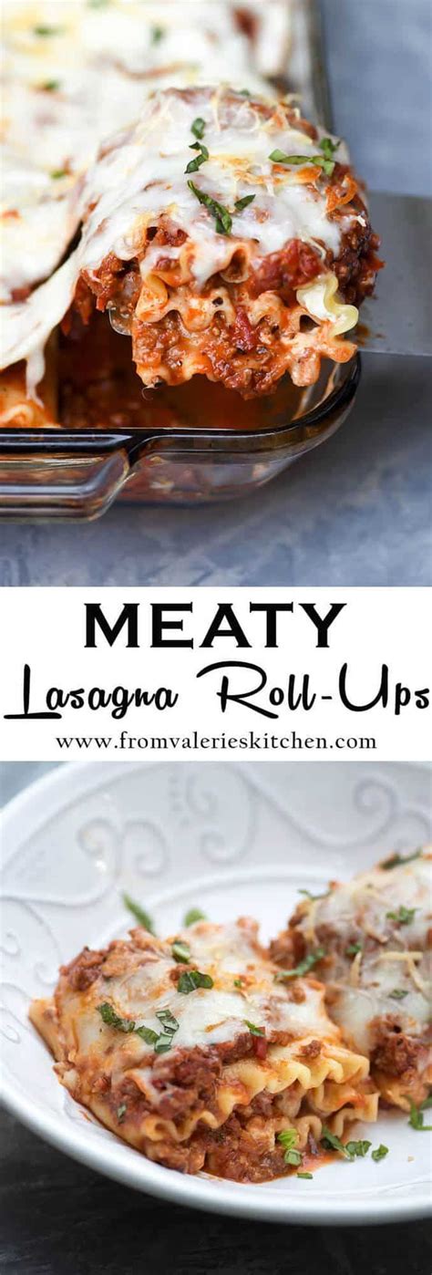 Meaty Lasagna Roll Ups Meaty Lasagna Easy Lasagna Recipe Homemade