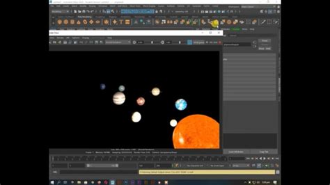 How To Make Solar System In Mayaself Animation Youtube