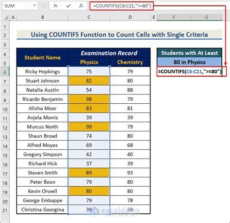How To Use Countifs Function In Excel 4 Suitable Examples