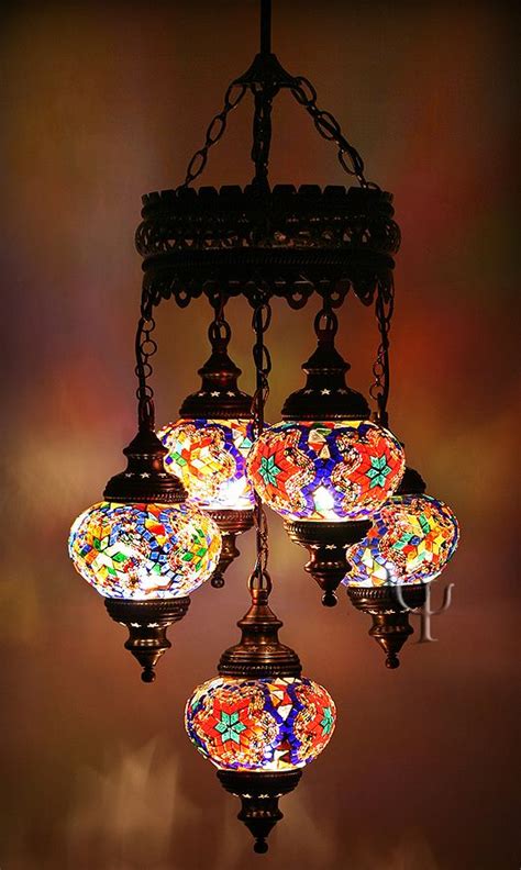 Mosaic Chandelier Mosaic Lamp Turkish Mosaic Lamp Turkish Lamps