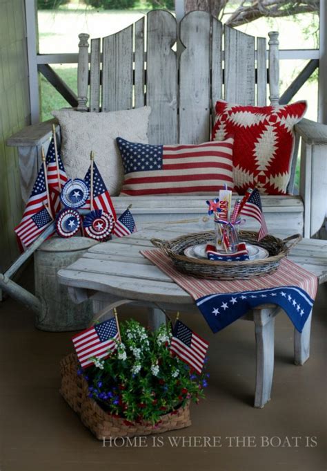 Patriotic Screened Porch Our Southern Home