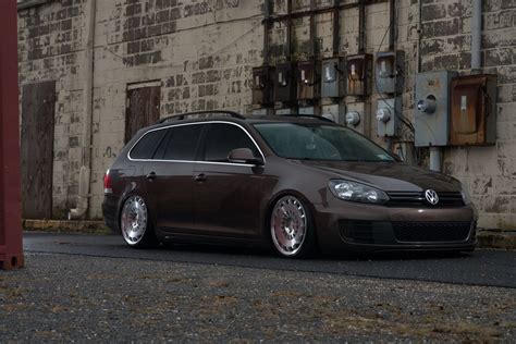 Nice And Clean Lowered Vw Jetta Station Wagon Fitted With Rotiform