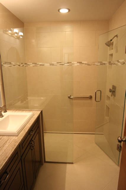 I have a few ideas i think you'll love and not a single one of them are install subway tile or use white tiles, not because they aren't good ideas, but benches look fantastic when they're part of the walk in shower, especially if you have the room in a large master bathroom. Curbless shower stall/Master Bathroom in Farmington Hills ...