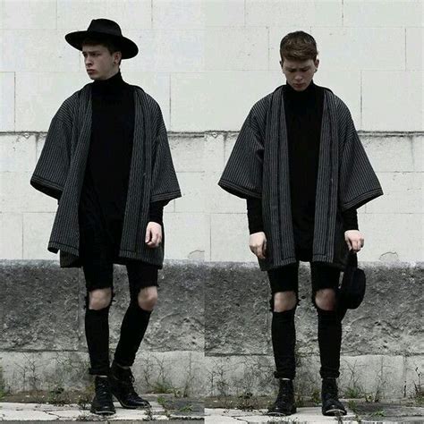 Mens outfits formal mens fashion black attire indonesia fashion black fashion mens luxury fashion architecture fashion menswear mens fashion edgy. Men Poncho … | Mens street style, Mens fashion edgy ...