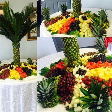 Pineapple Fruit Platter I Made Palm Tree Fruit Fruit Tables