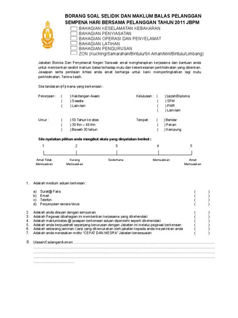 Info permohonan jabatan bomba & penyelamat malaysia 2020. Borang C Bomba