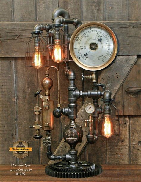 Lamp Sosteampunky Machine Age Lamps For The Day You Realise Steampunk Table Steampunk