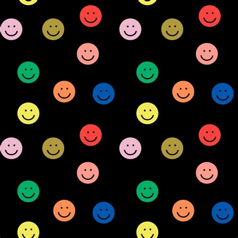 These background photos, patterns and images are free for your personal use. Smiley faces black happy simple rainbow colors pattern ...