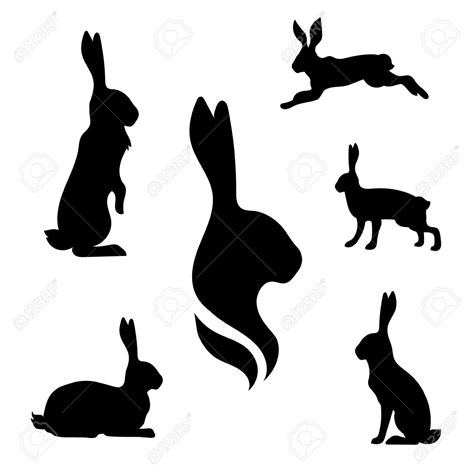 Running Rabbit Silhouette At Getdrawings Free Download