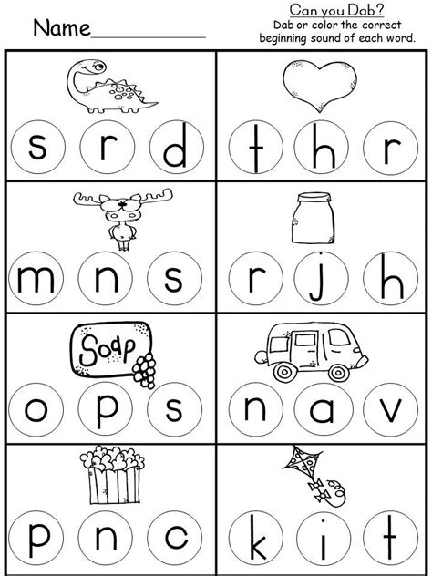 Free Letters And Sounds Worksheet In 2020 Beginning Sounds Worksheets