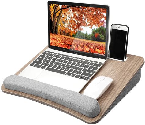 Lap Laptop Desk With Pillow Cushion Fits Up To 156 Inch Laptopbrown