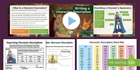 Writing A Character Description Ks2 Printable Resource Pack