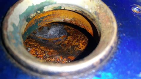 Motorcycle gas tank rust removal. Motorcycle Restoration Suzuki Tank Rust Removal with The ...