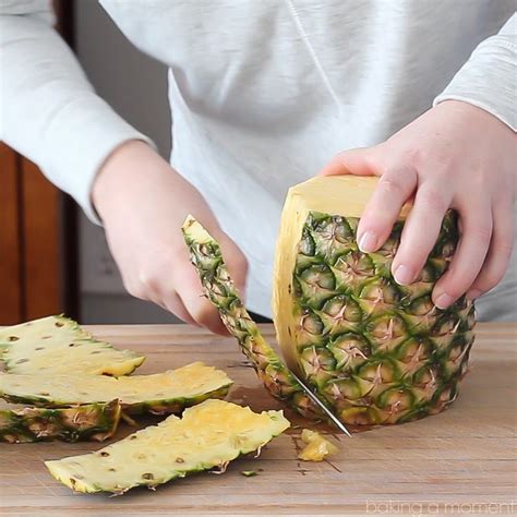 How To Cut A Pineapple Baking A Moment