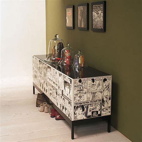 Decorating With Comics Book Furniture Decoupage Furniture Furniture