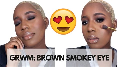 Get Ready With Me Brown Smokey Eye Grwm Youtube