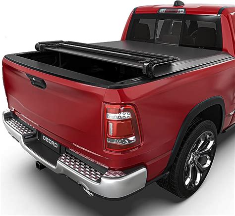 Oedro Soft Quad Fold Truck Bed Tonneau Cover Compatible With 2009 2023