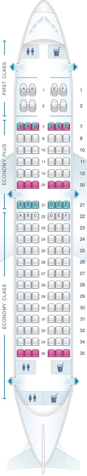 Seat Map United Airlines Airbus A Version Seatmaestro