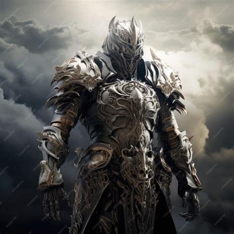 Premium AI Image | Forging Legends Unleashing the Armored Vanguard in a