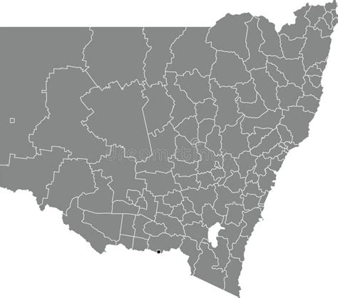 Locator Map Of The Albury Local Government Area New South Wales Stock