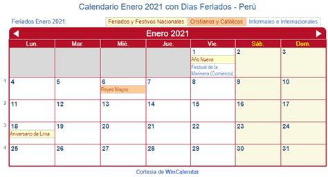 38 Calendario 2021 Peruano Con Feriados Para Imprimir Images Free