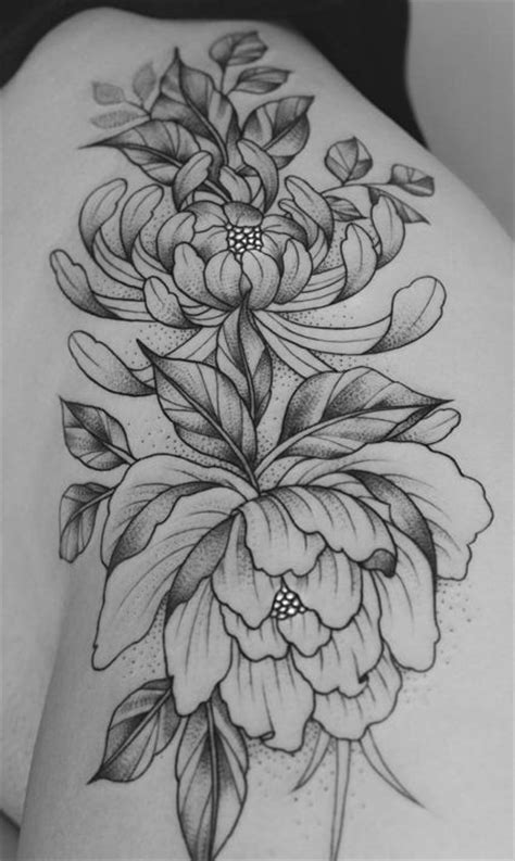 As gifts, they're both considered romantic. 10 Gorgeous Black And Grey Peony Tattoos | Peonies tattoo ...