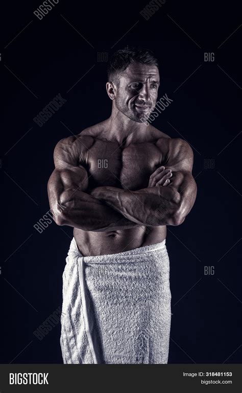 Bodybuilder Showing Image And Photo Free Trial Bigstock