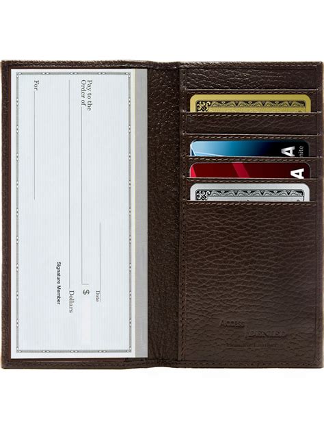 Access Denied Genuine Leather Checkbook Cover For Men And Women