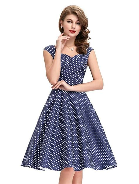 Polka Dot Dress Vintage Retro Dress Vintage Dresses Vintage Outfits Navy Dress Outfits Maxi