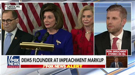 Eric Trump Nancy Pelosi Has Lost Control Of Her Caucus Impeachment Will Cost Her The