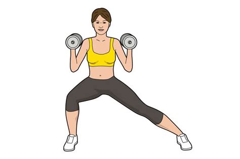 workout “7 minuten workout für profis” lateral lunge and press fit for fun