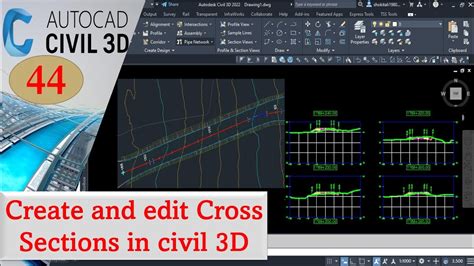 How To Create And Edit Cross Sections In Civil 3d Youtube