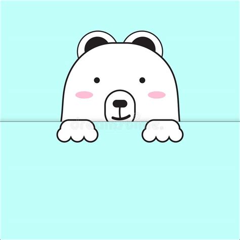 Cartoon White Bear Character Cute Stock Illustration Illustration Of