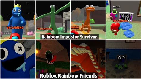 Roblox Rainbow Friends Vs Mobile Rainbow Impostor Survivor Jumpscares