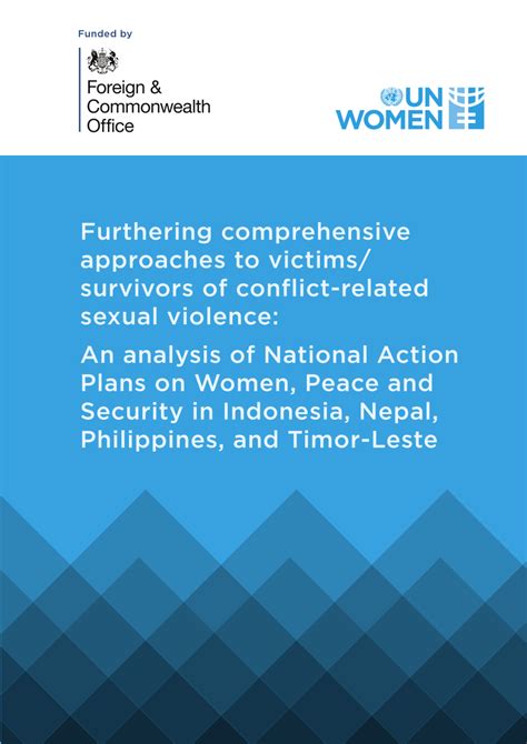 pdf furthering comprehensive approaches to the needs of victims survivors of conflict related