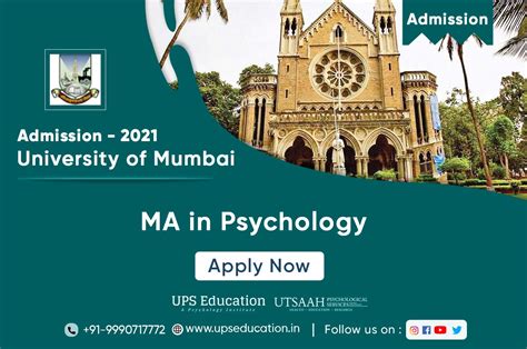 University Of Mumbai Mu Admissions For Masters Programme 2021 Ups