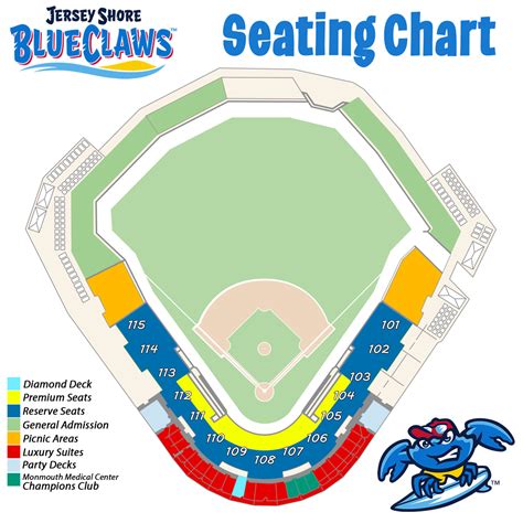 Seating Chart | BlueClaws
