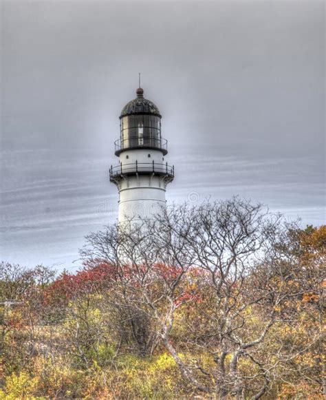 Lighthouse At Cape Elizabeth Maine Usa Editorial Photography Image