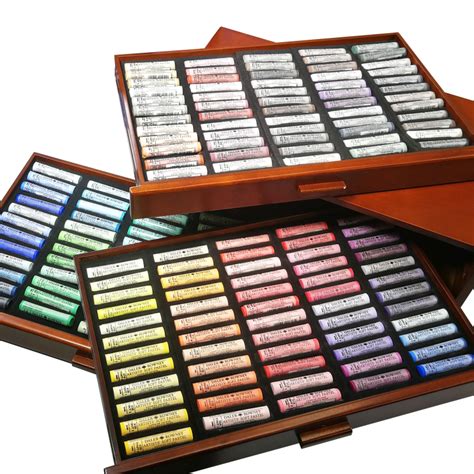 Daler Rowney Artist Soft Pastel Set Of 180 In Deluxe Wooden Box