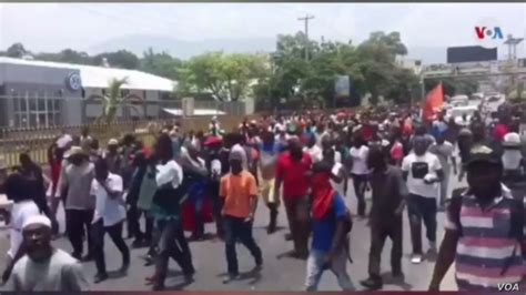 Haiti Anti Corruption Protesters Demand Us Stop Supporting President