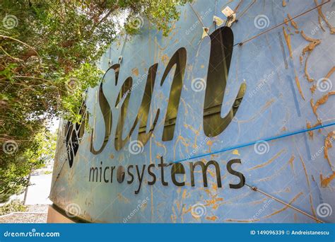 May 26 2019 Menlo Park Ca Usa Sun Microsystems Logo On The Back