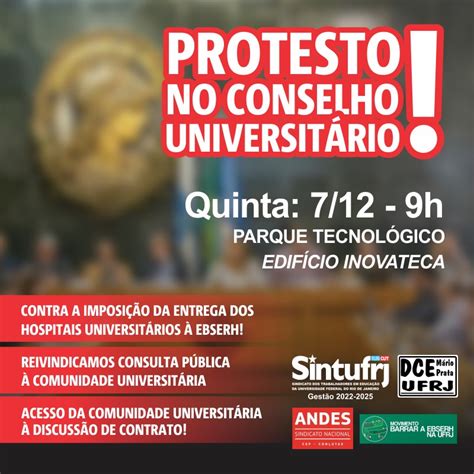 Sindicatos E Dce Da Ufrj Convocam Ato Contra Ebserh Asduerj