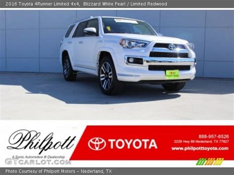 Blizzard White Pearl 2016 Toyota 4runner Limited 4x4 Limited